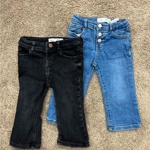 ZARA girls toddler flared denim size 12-18 months